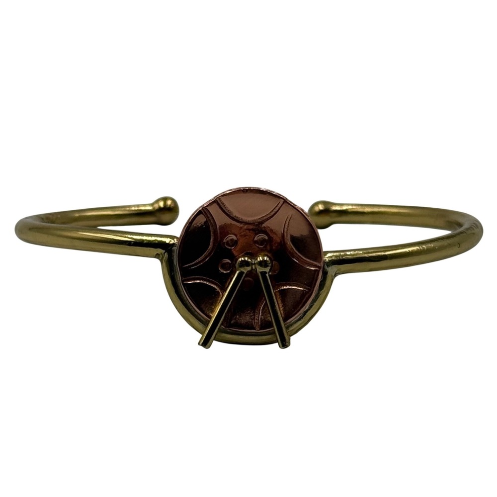 Chris Anderson Handcrafted Drum and Drumsticks‎ Cuff Bracelet Brass & Copper
